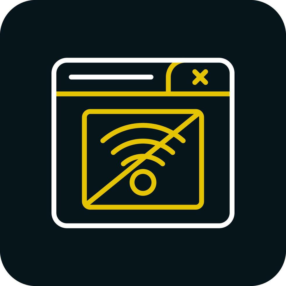 Connection Error Vector Icon Design