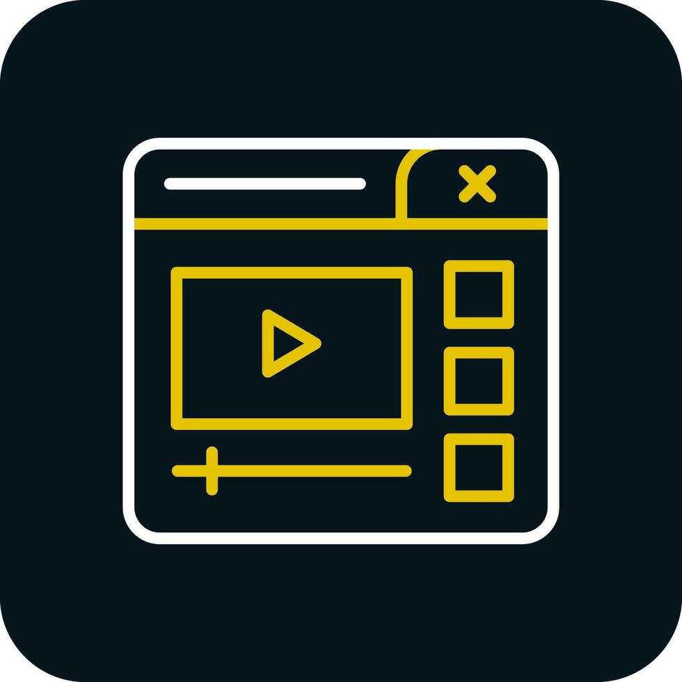 Video Player Vector Icon Design