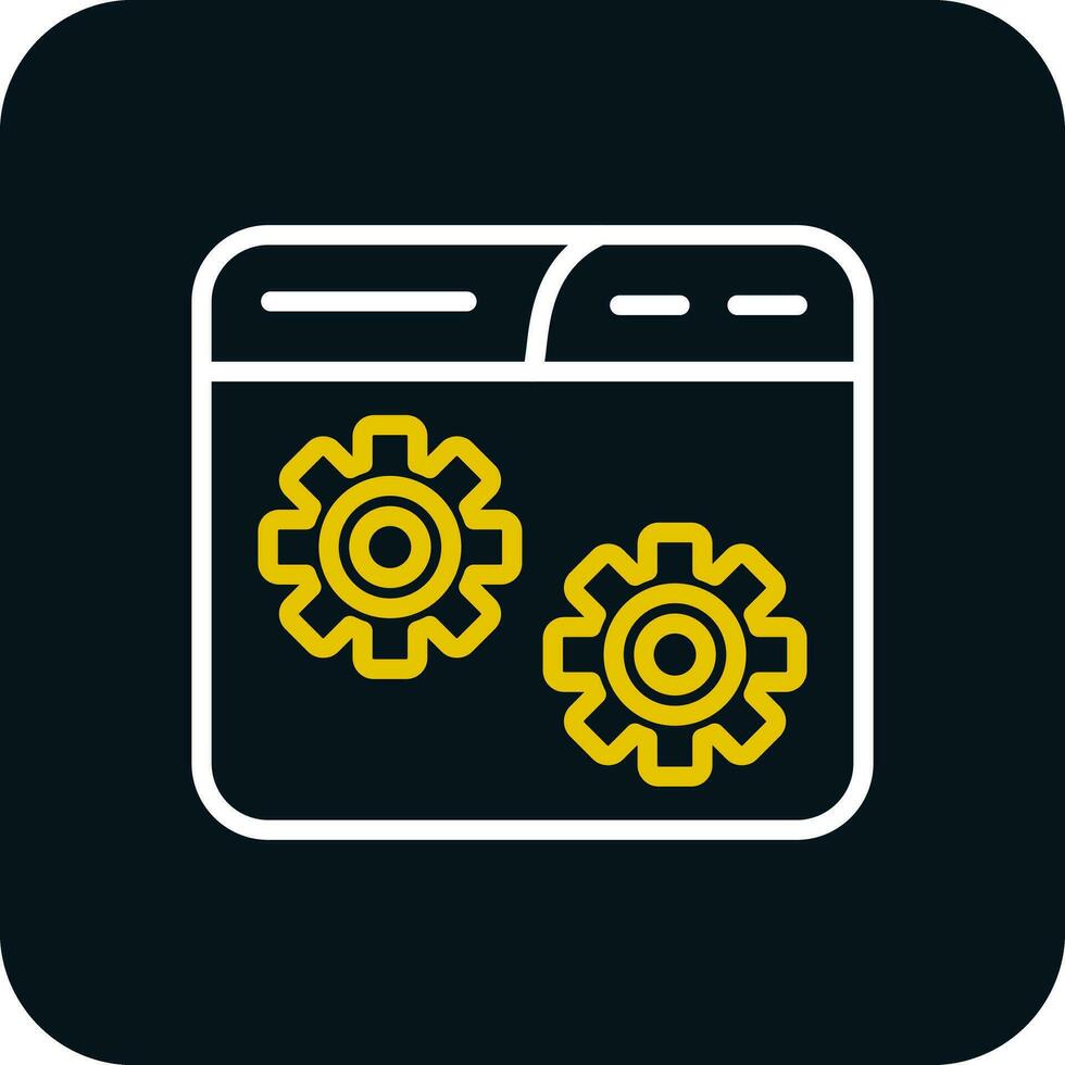 Website Setting Vector Icon Design