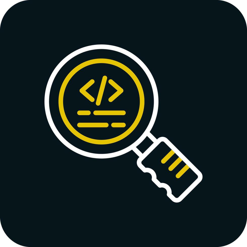 rápido revisión código vector icono diseño