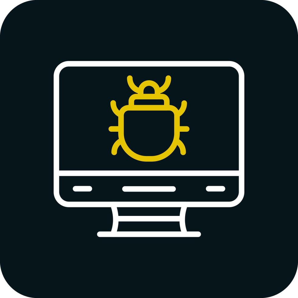 Computer Bug Vector Icon Design