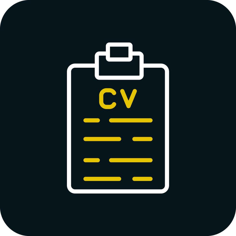 diseño de icono de vector cv