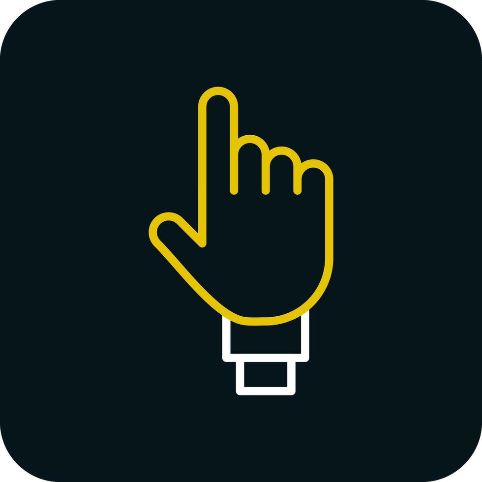 One Finger Vector Icon Design