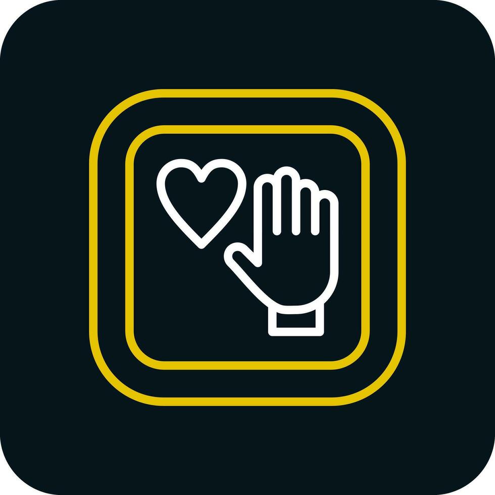 Palm Of Hand Vector Icon Design