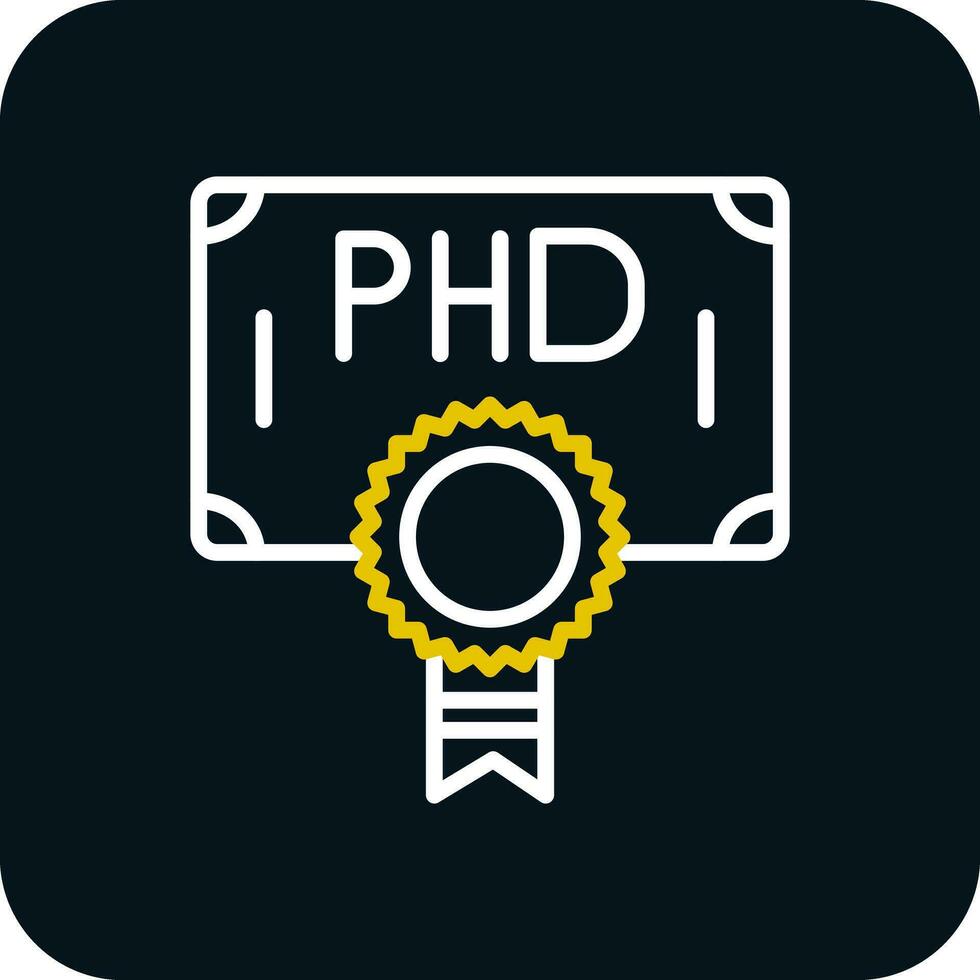 Phd Vector Icon Design