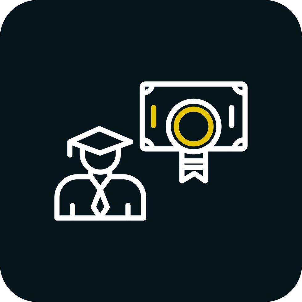 Postgraduate Vector Icon Design