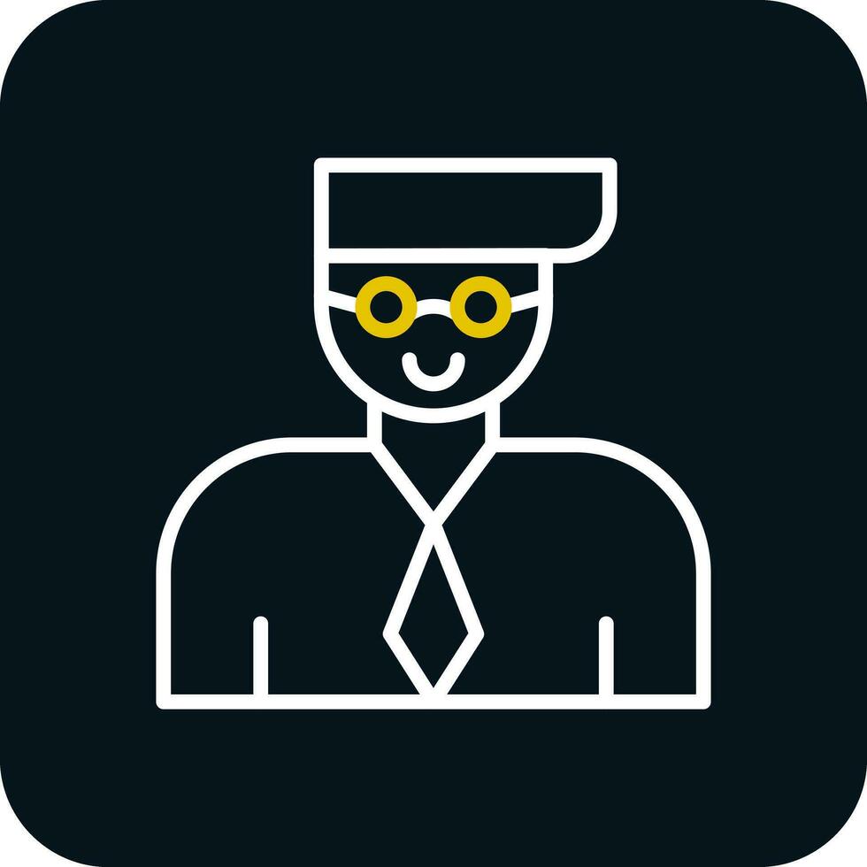 Professor Vector Icon Design