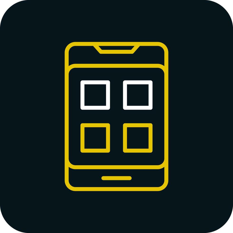 Mobile App Vector Icon Design