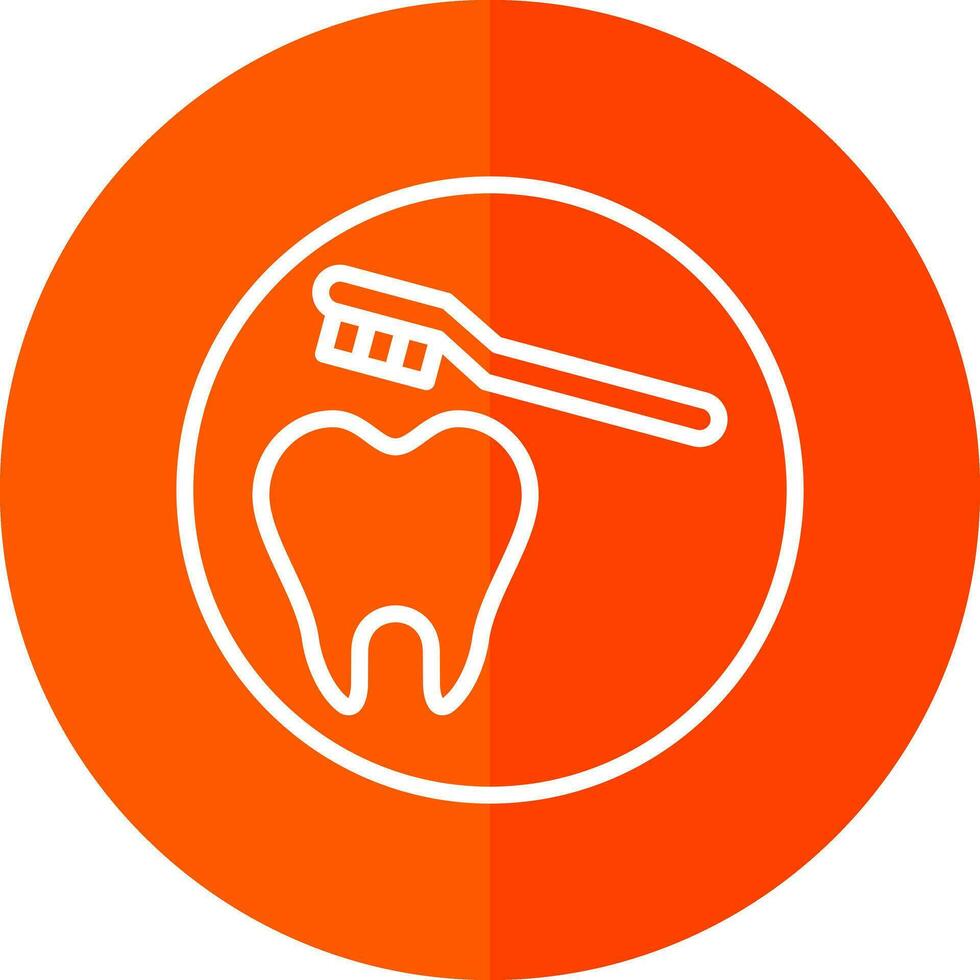 Cleaning Tooth Vector Icon Design