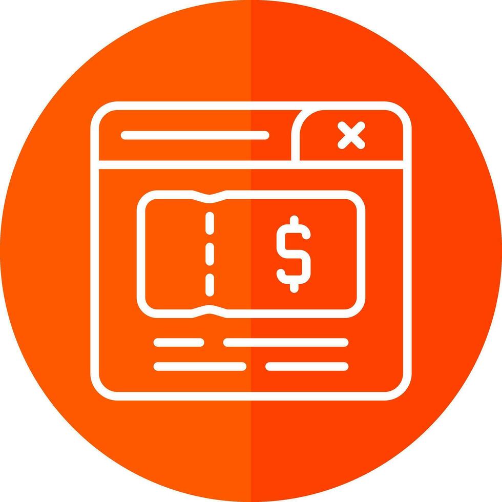 Ticket Vector Icon Design