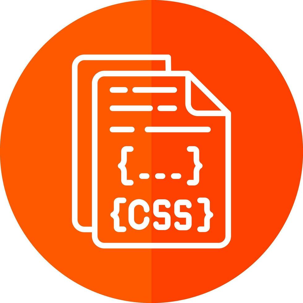 diseño de icono de vector de archivo css