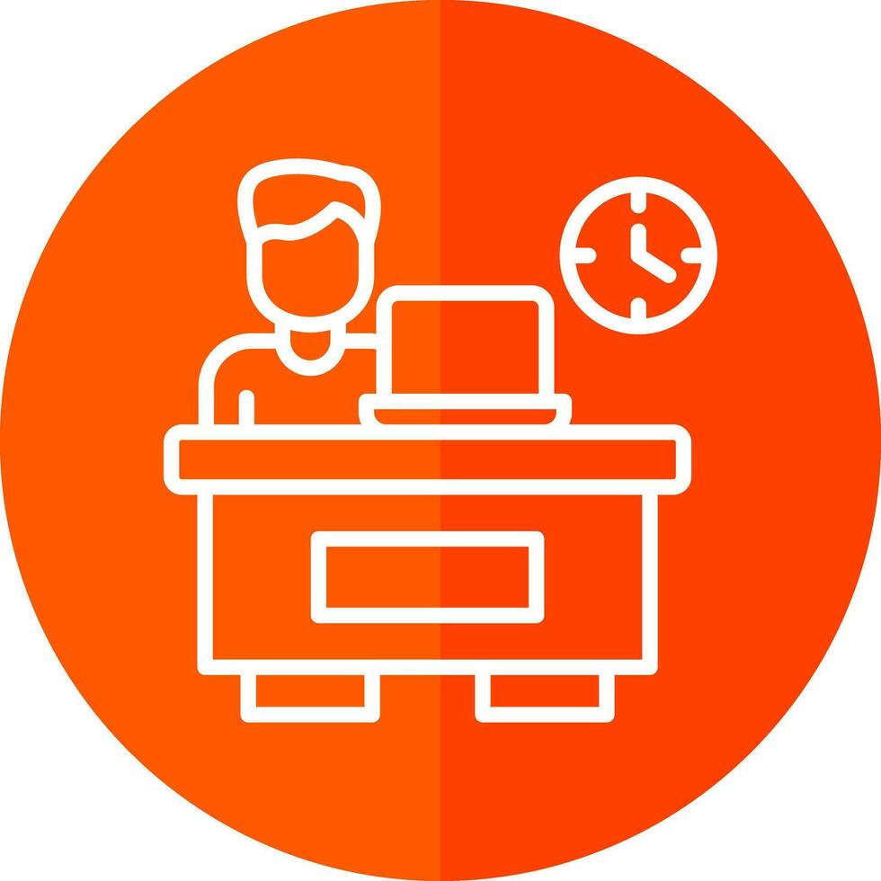 Over timing Vector Icon Design