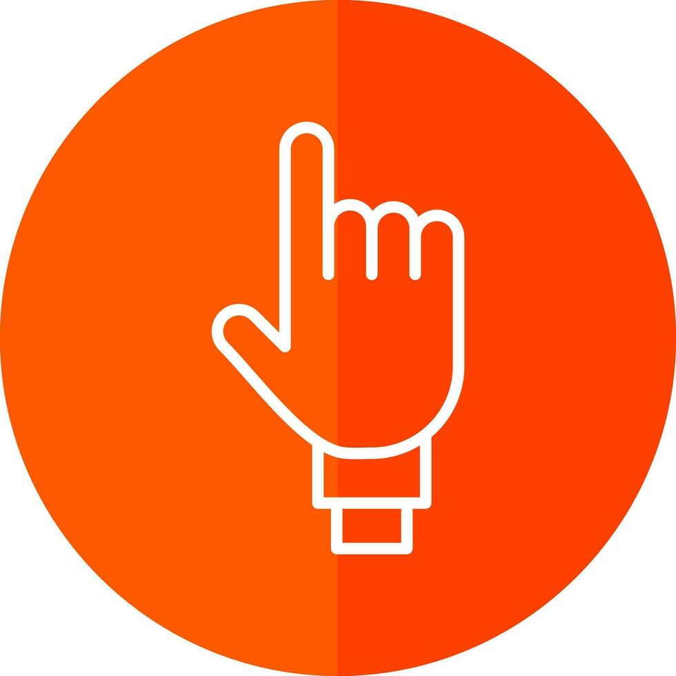 Two Fingers Vector Icon Design