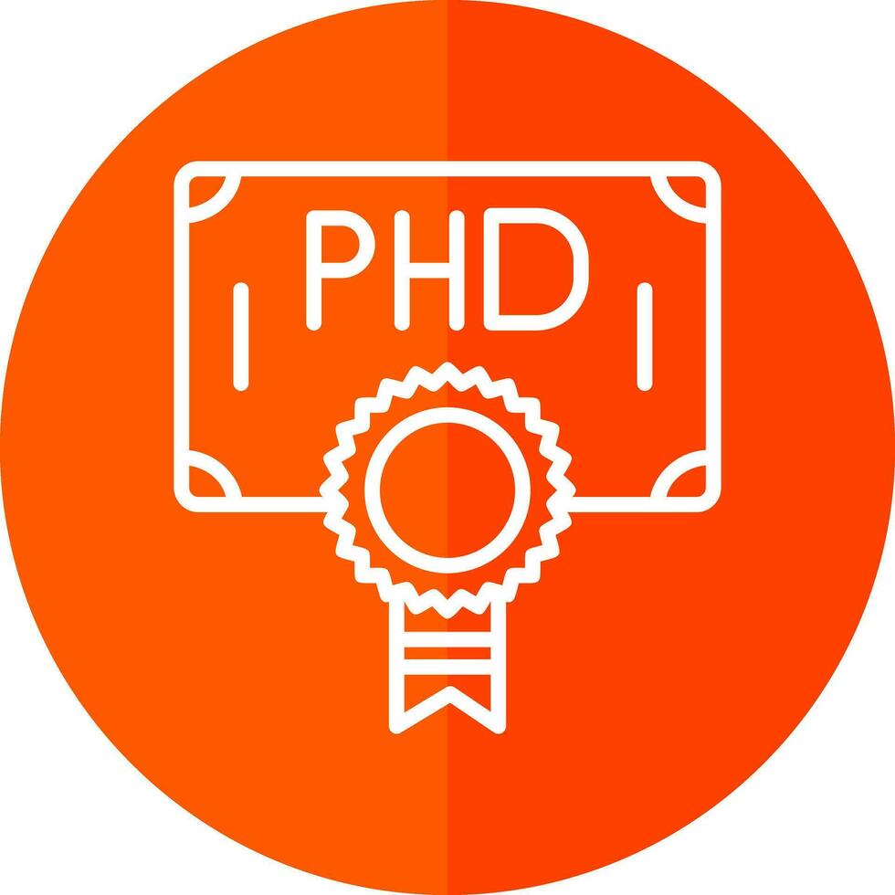 Phd Vector Icon Design