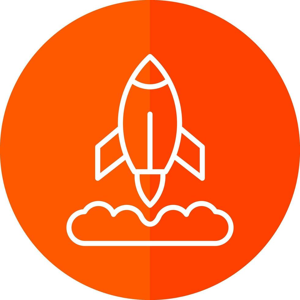 Rocket Launch Vector Icon Design