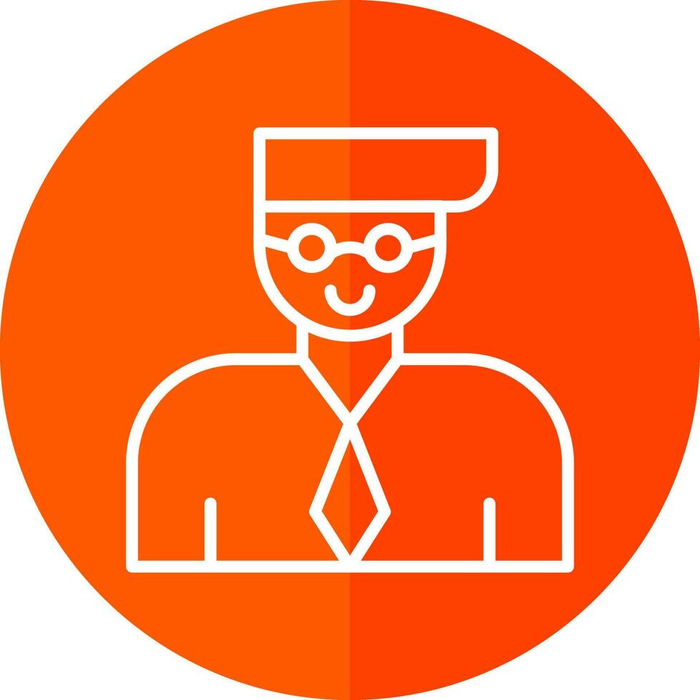 Professor Vector Icon Design