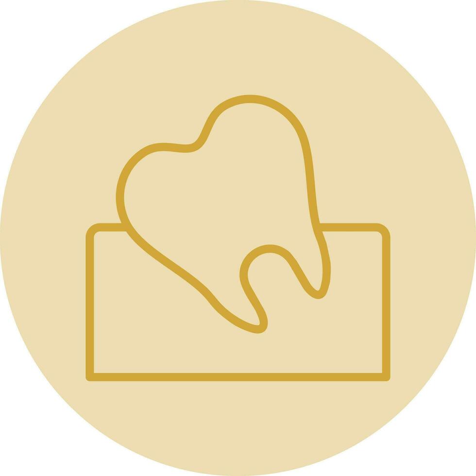 Wisdom Tooth Vector Icon Design