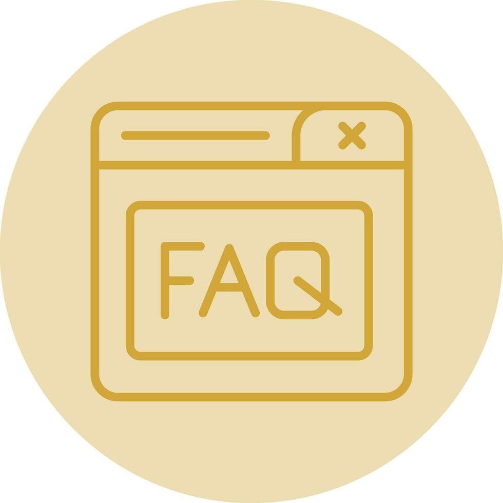 Faq Vector Icon Design