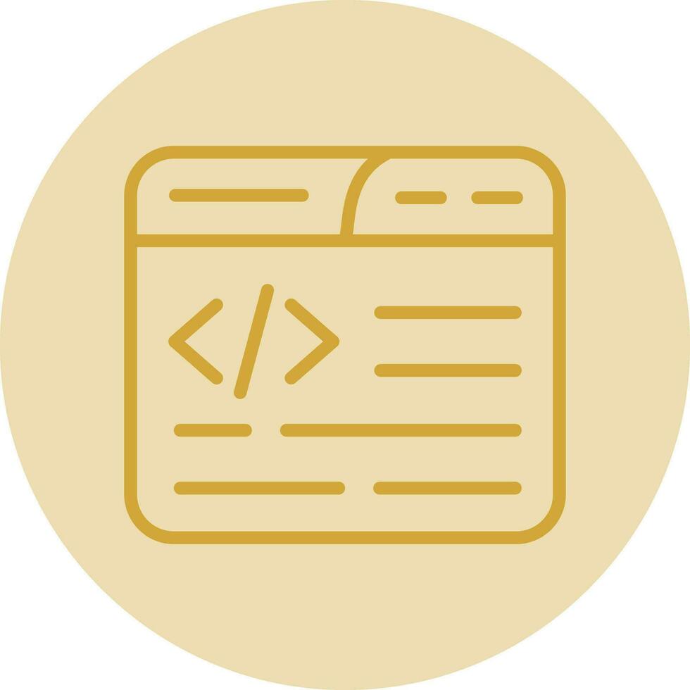 Web Coding Vector Icon Design