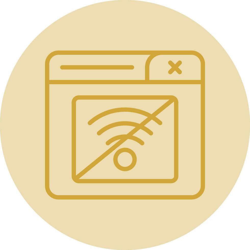 Connection Error Vector Icon Design