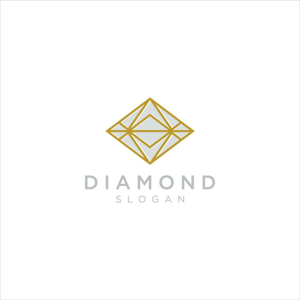 Creative gemstone jewelry logo template vector