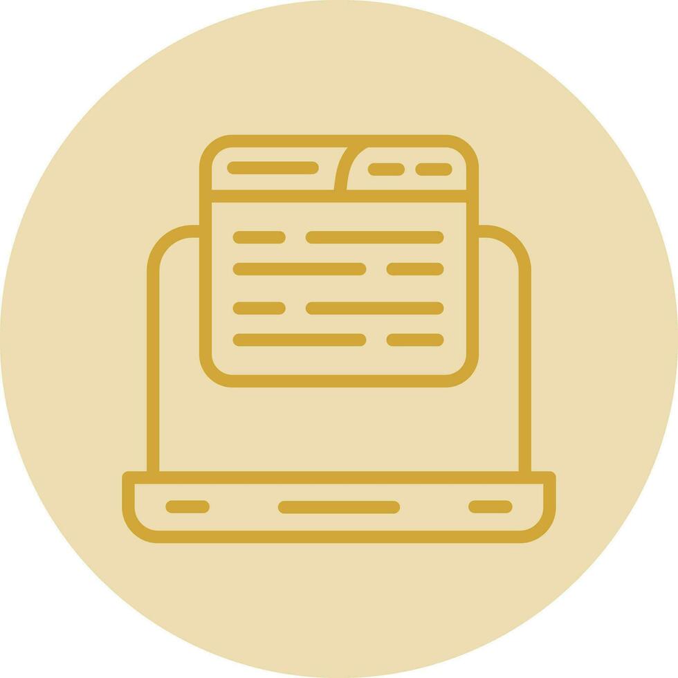 Laptop Vector Icon Design