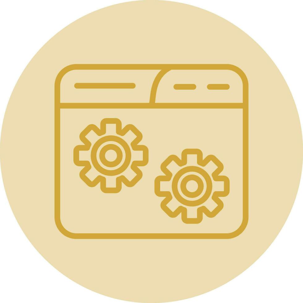 Website Setting Vector Icon Design