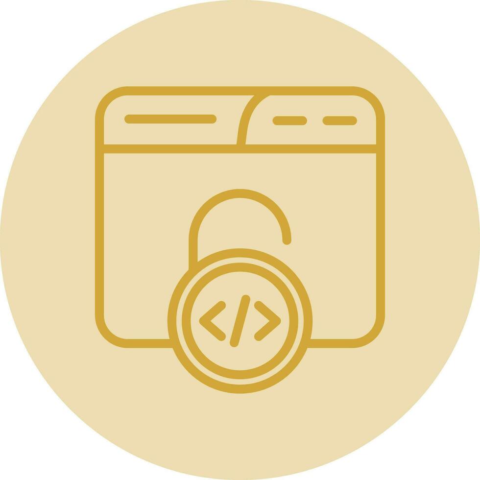 Unsecured Vector Icon Design