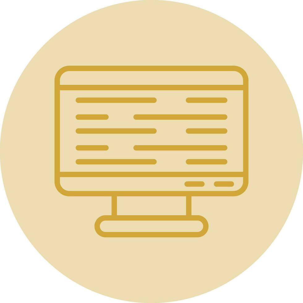 Monitor Screen Vector Icon Design