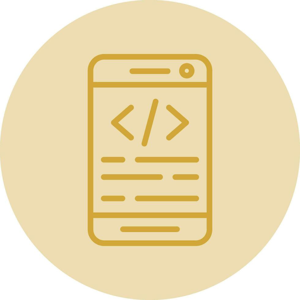 App coding Vector Icon Design