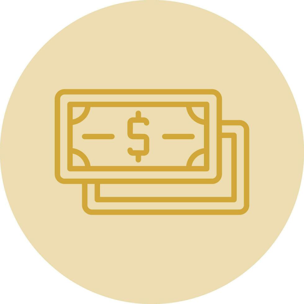 Dollar Note Vector Icon Design