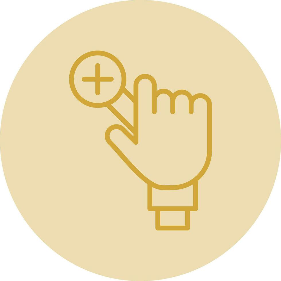 Zoom In Vector Icon Design