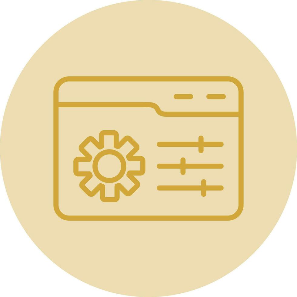 Web Management Vector Icon Design