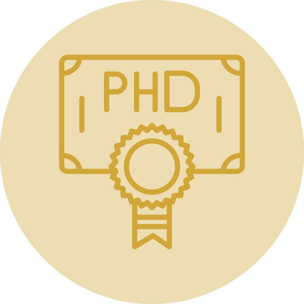Phd Vector Icon Design