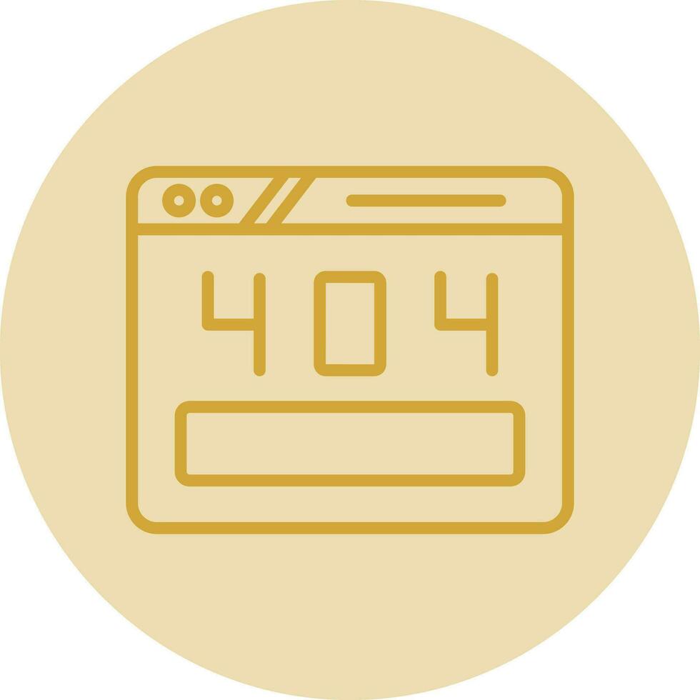 404 Error Vector Icon Design