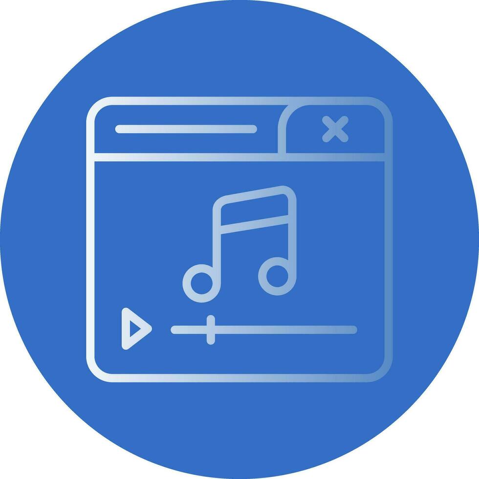 Music Player Vector Icon Design