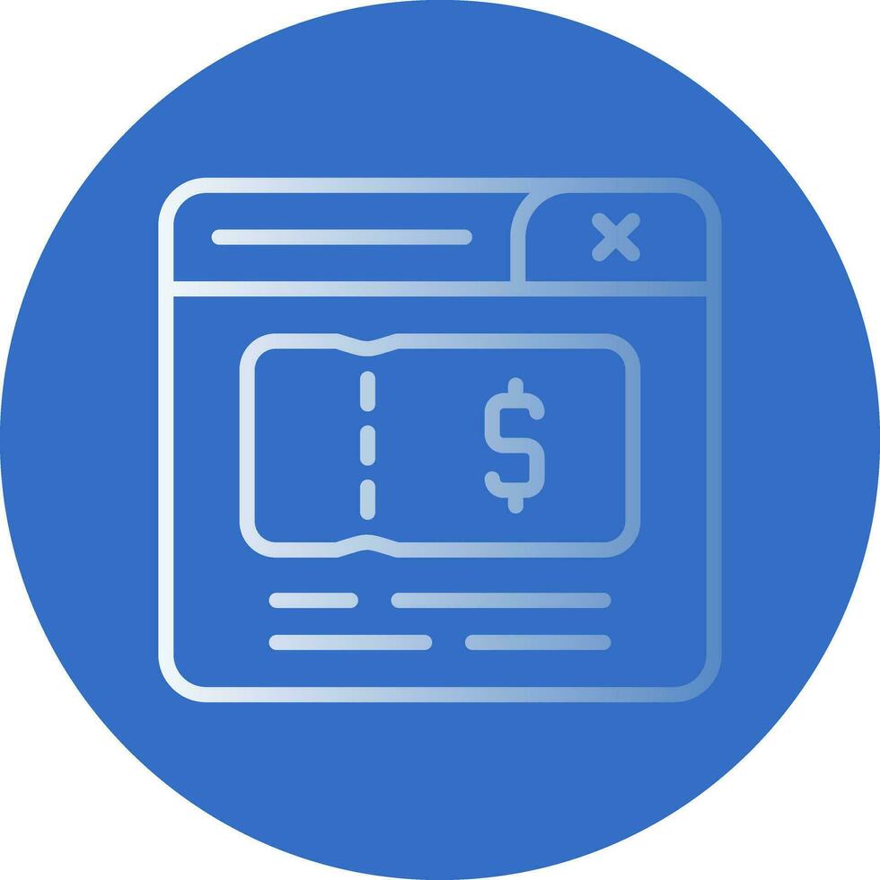 Ticket Vector Icon Design