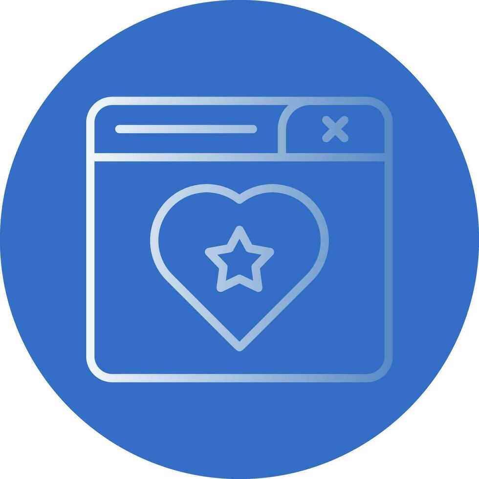 Favourite Page Vector Icon Design
