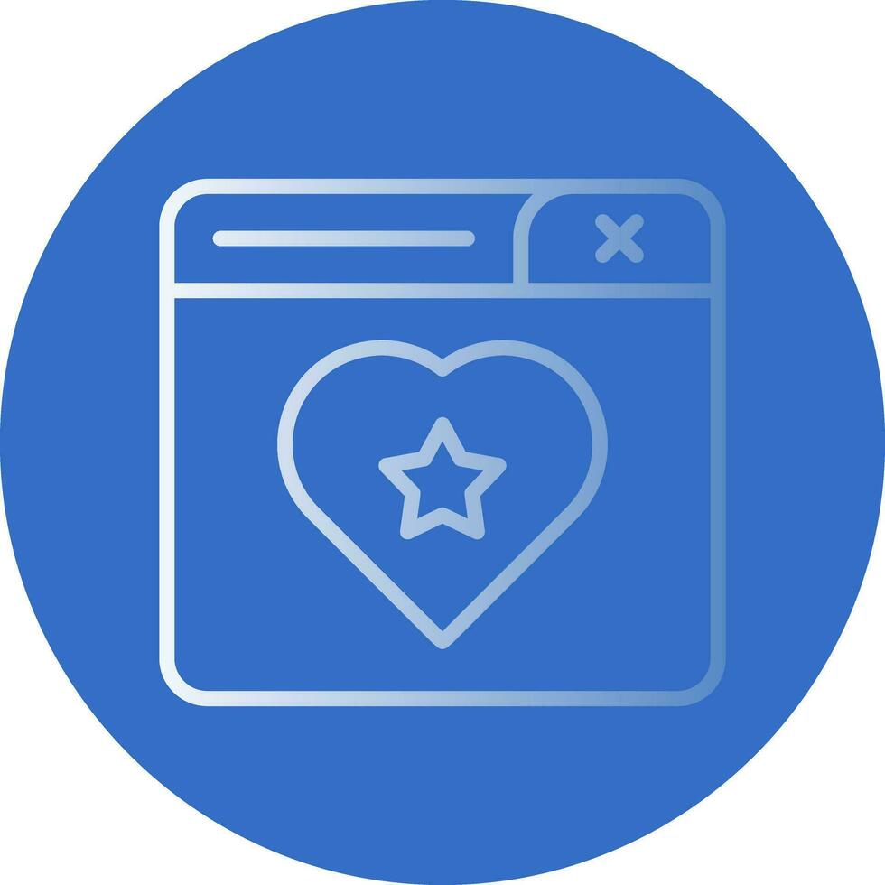 Favourite Page Vector Icon Design