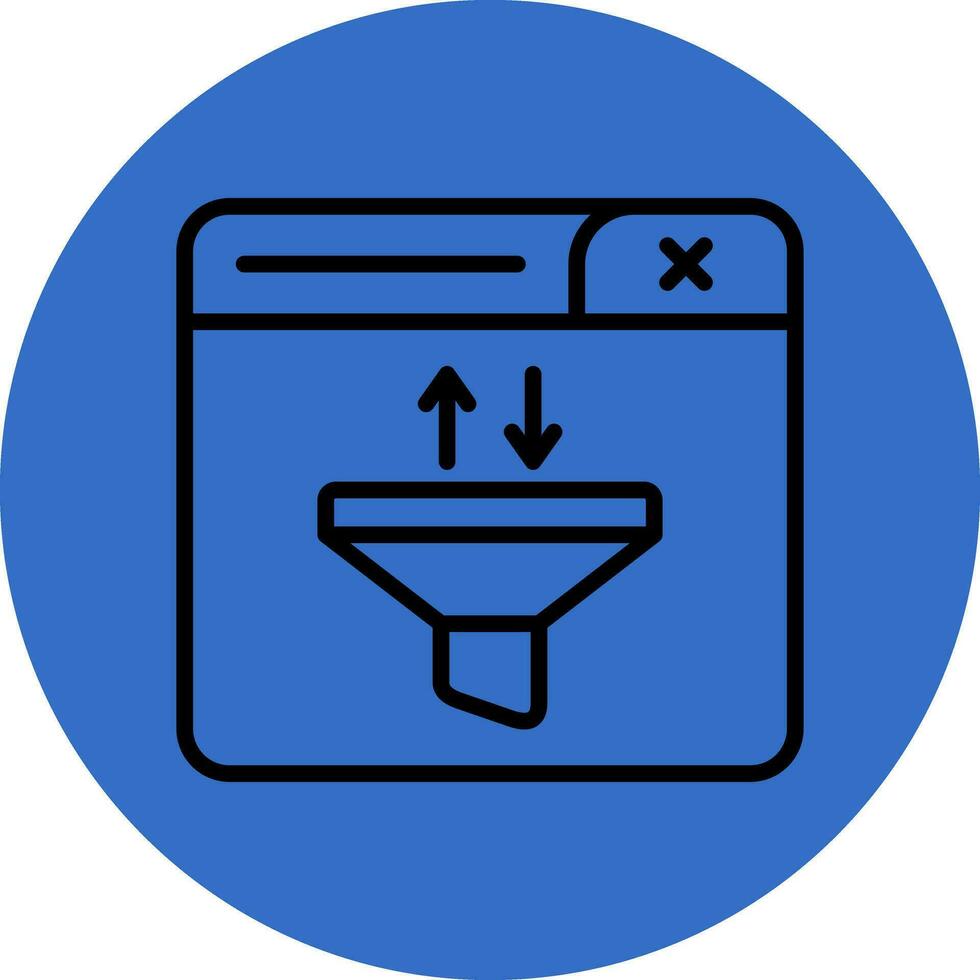 Funnel Vector Icon Design