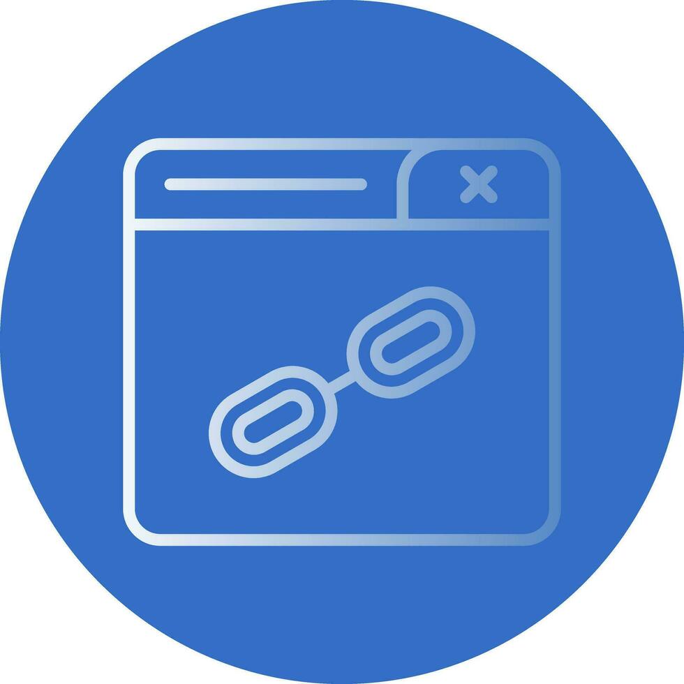 Web Link Vector Icon Design