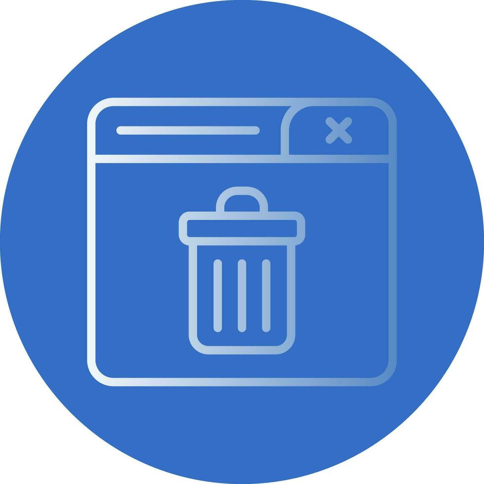 Trash Can Vector Icon Design