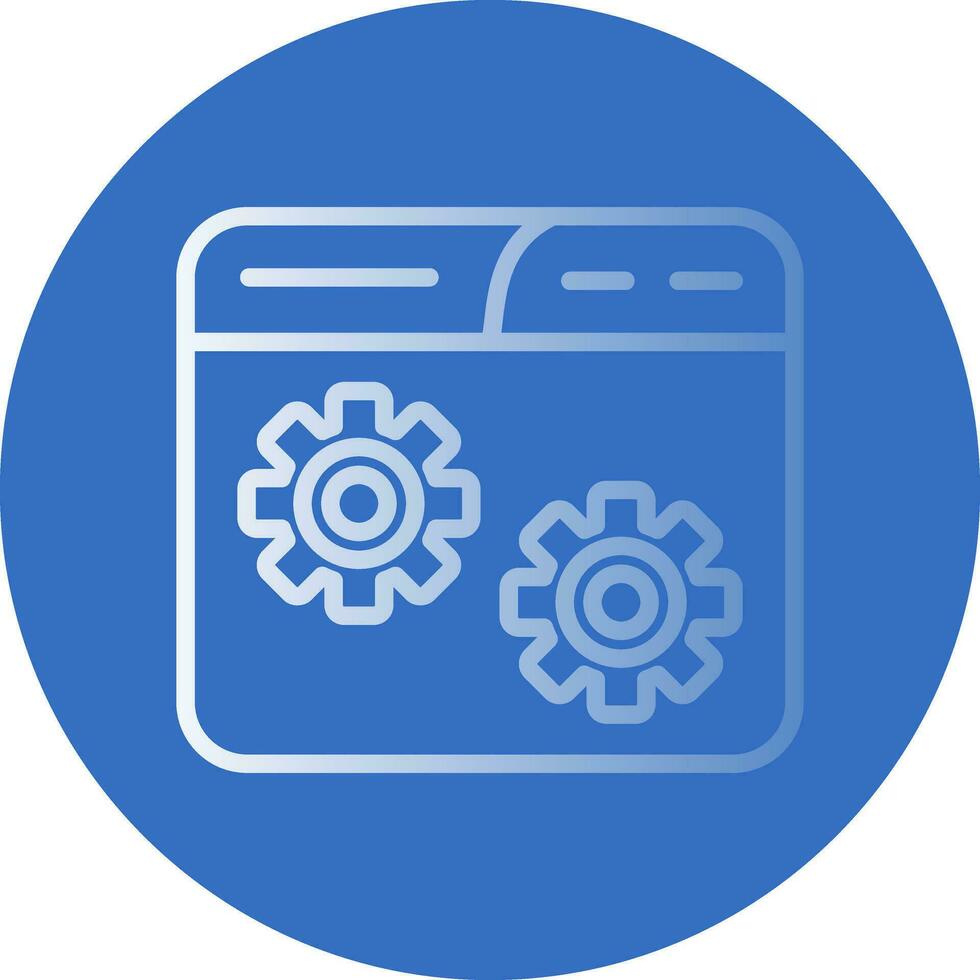 Website Setting Vector Icon Design