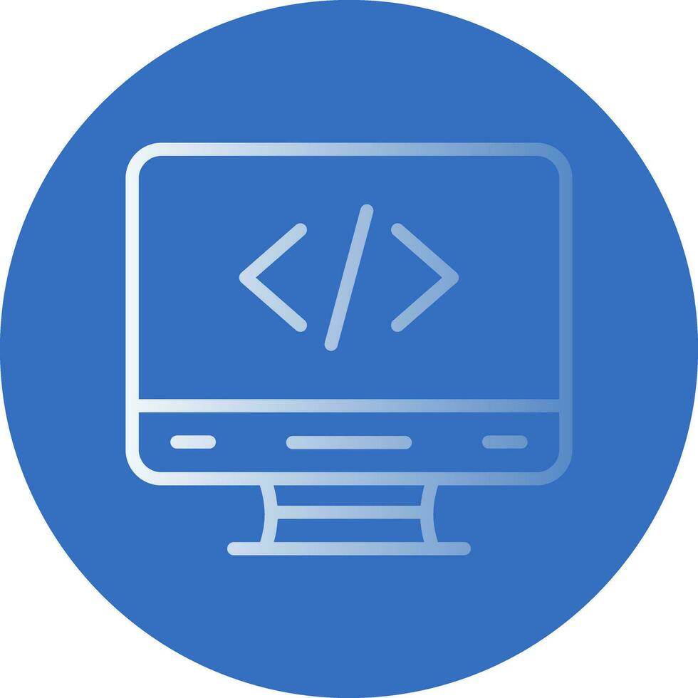 Coding Vector Icon Design