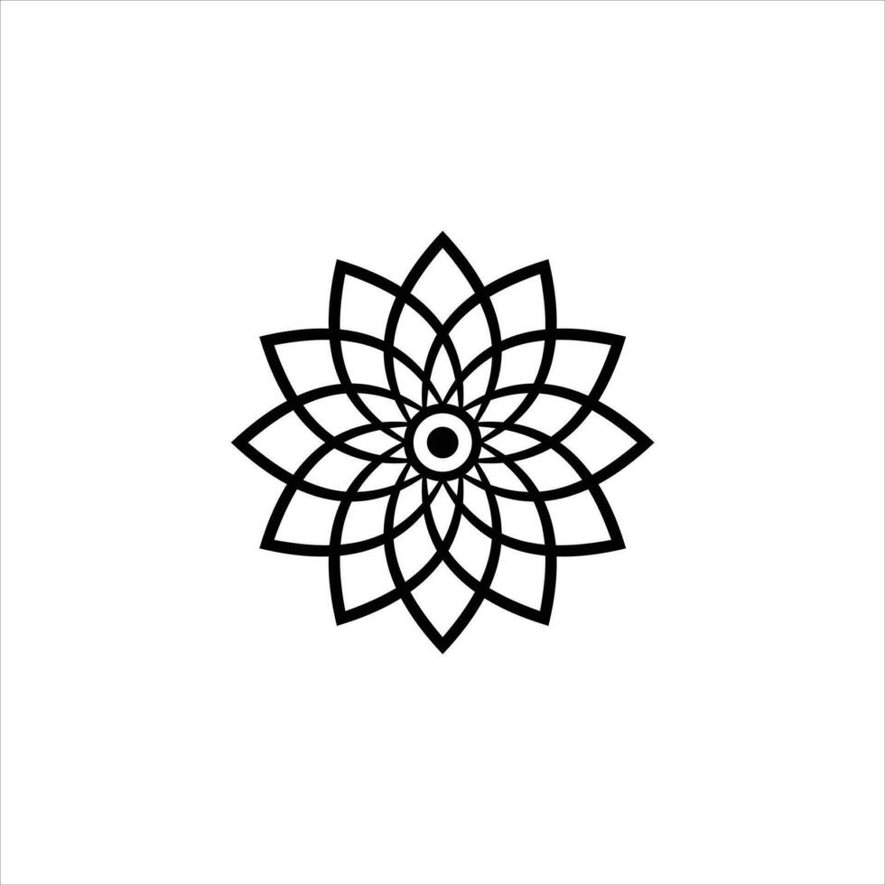 lotus vector icon flower icon in trendy flat design