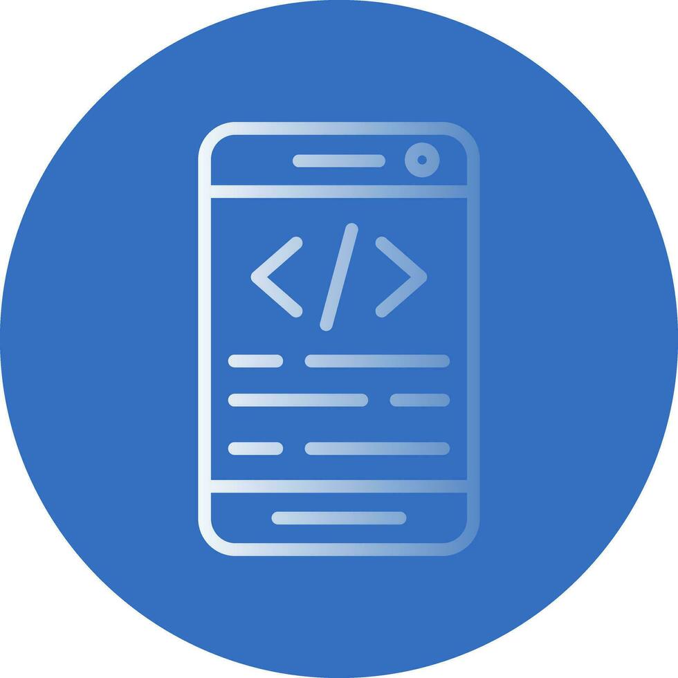 App coding Vector Icon Design