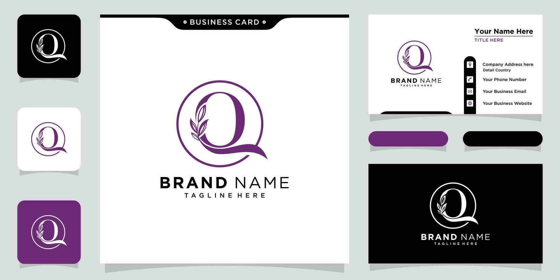 Luxury Initial Q Letter Logo Design Vector Template. Creative Q Letters Monogram and Alphabet icon illustration.