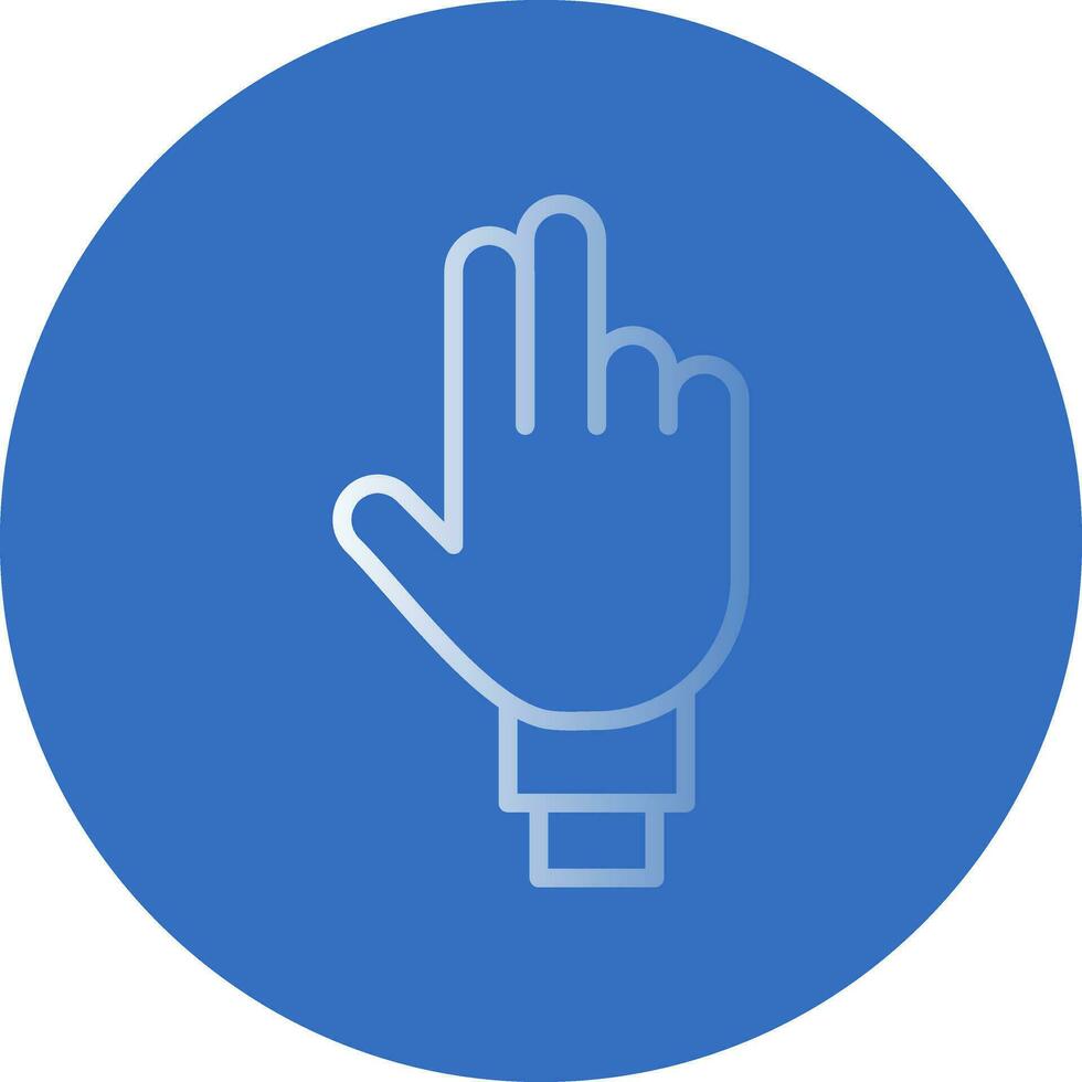Three Fingers Vector Icon Design