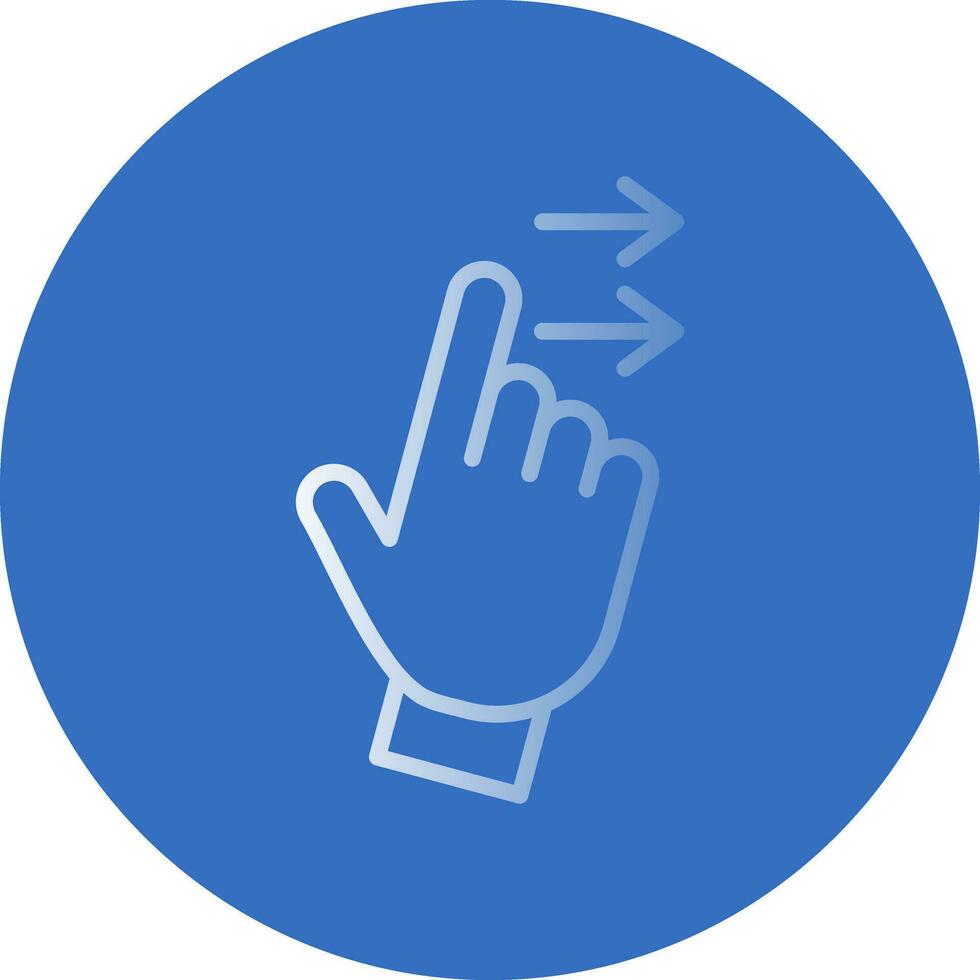 Swipe Right Vector Icon Design