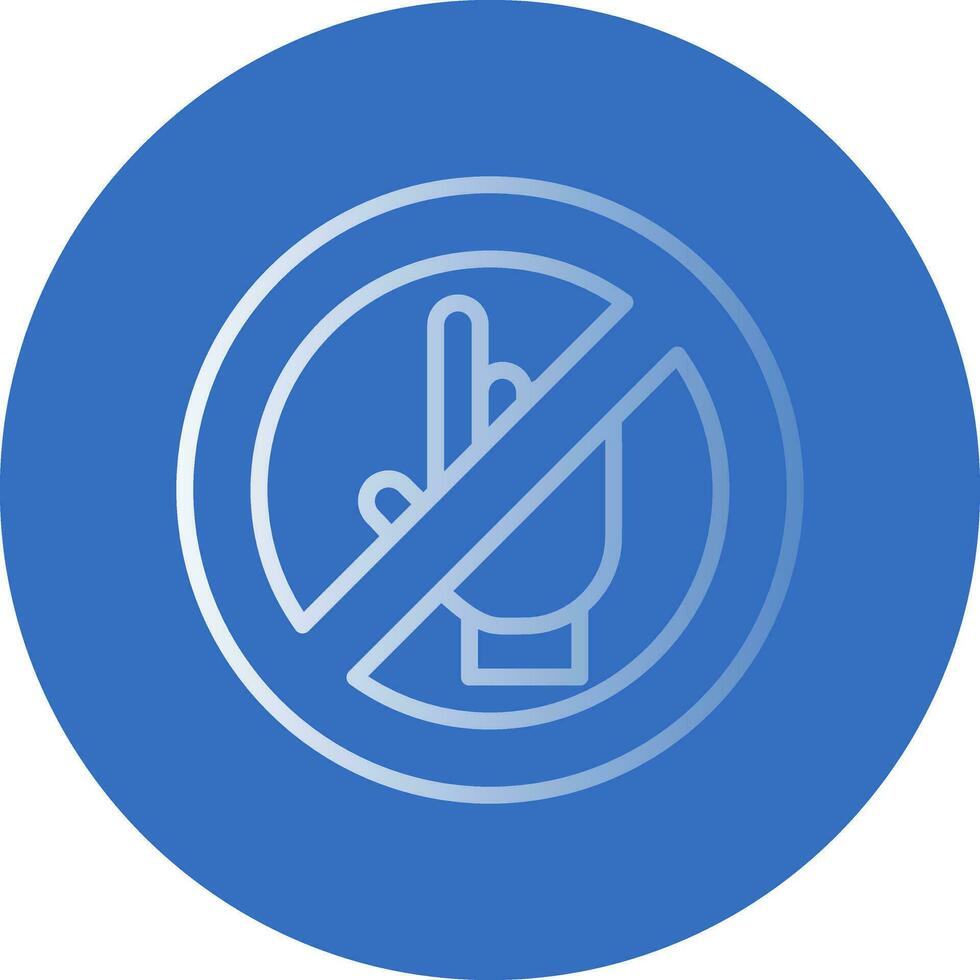 Do Not Touch Vector Icon Design